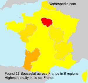 Surname Bousselat in France