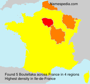 Surname Boutellaka in France