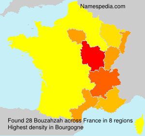 Surname Bouzahzah in France