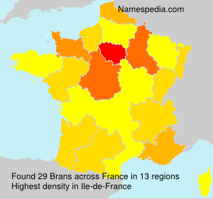 Surname Brans in France