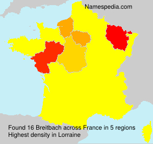 Surname Breitbach in France