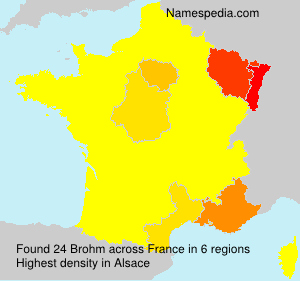Surname Brohm in France