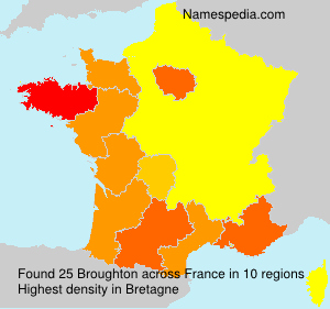 Surname Broughton in France