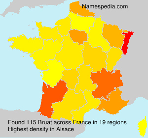 Surname Bruat in France