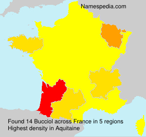 Surname Bucciol in France