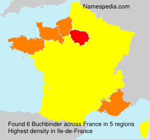 Surname Buchbinder in France