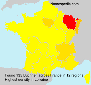 Surname Buchheit in France