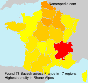 Surname Buczek in France