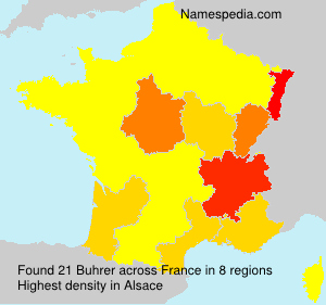 Surname Buhrer in France