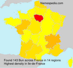 Surname Bun in France