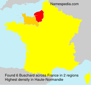 Surname Buschard in France