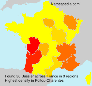 Surname Bussier in France