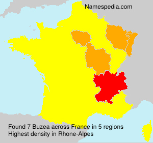 Surname Buzea in France