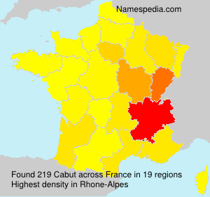 Surname Cabut in France