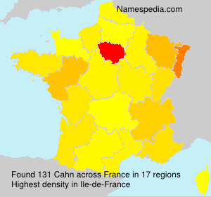 Surname Cahn in France