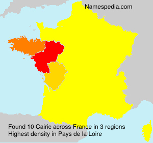 Surname Cairic in France