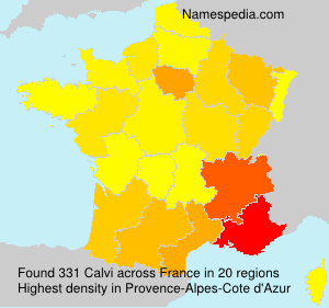 Surname Calvi in France