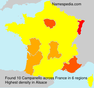 Surname Campanello in France