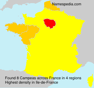 Surname Campeas in France