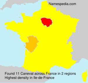 Surname Caneval in France