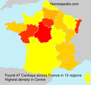 Surname Cankaya in France