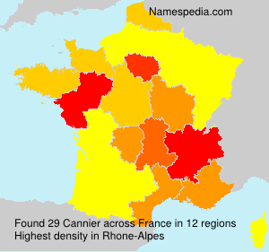 Surname Cannier in France