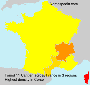 Surname Cantieri in France