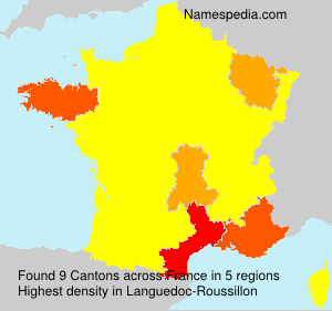 Surname Cantons in France