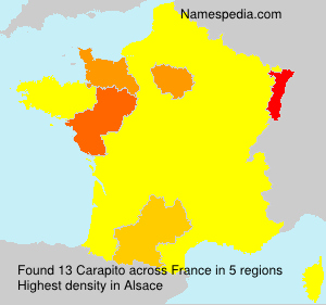 Surname Carapito in France