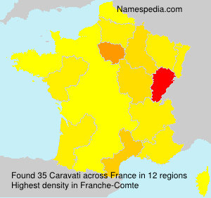 Surname Caravati in France