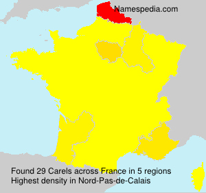 Surname Carels in France