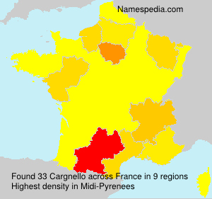 Surname Cargnello in France