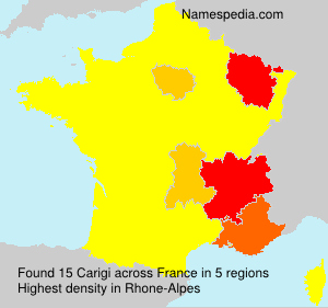 Surname Carigi in France