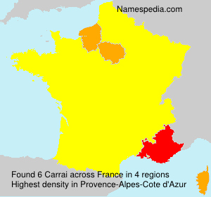 Surname Carrai in France