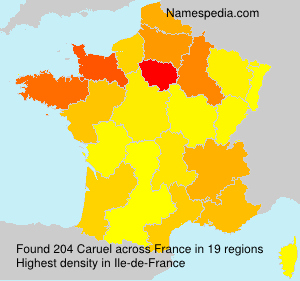 Surname Caruel in France