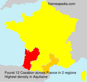 Surname Casabon in France