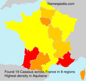 Surname Casasus in France