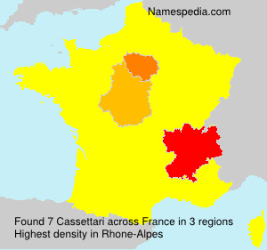Surname Cassettari in France