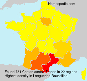 Surname Castan in France