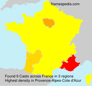 Surname Casto in France