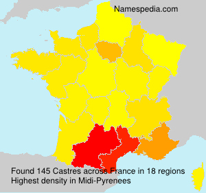 Surname Castres in France