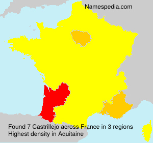 Surname Castrillejo in France