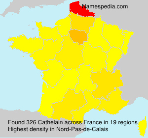 Surname Cathelain in France