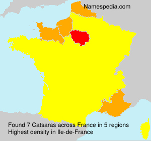 Surname Catsaras in France