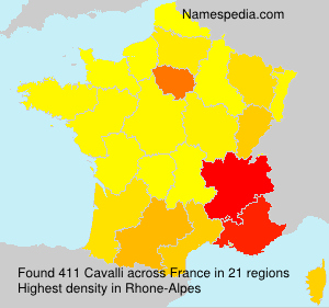 Surname Cavalli in France