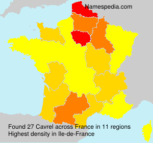 Surname Cavrel in France