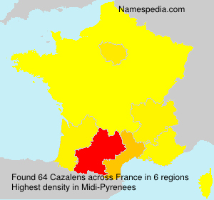 Surname Cazalens in France