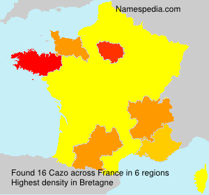 Surname Cazo in France