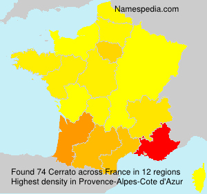 Surname Cerrato in France