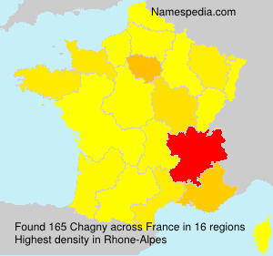 Surname Chagny in France
